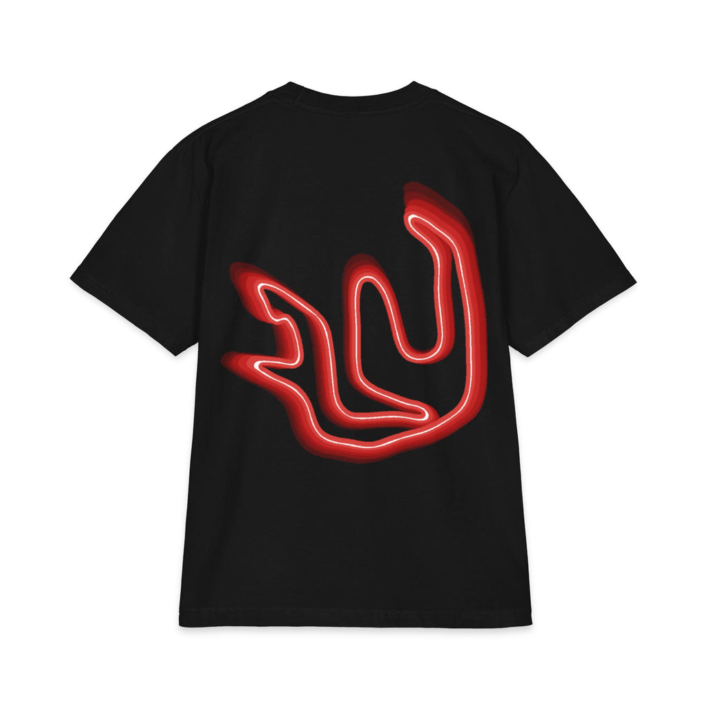 FULY RED NEON BIG LOGO heavyweight cotton