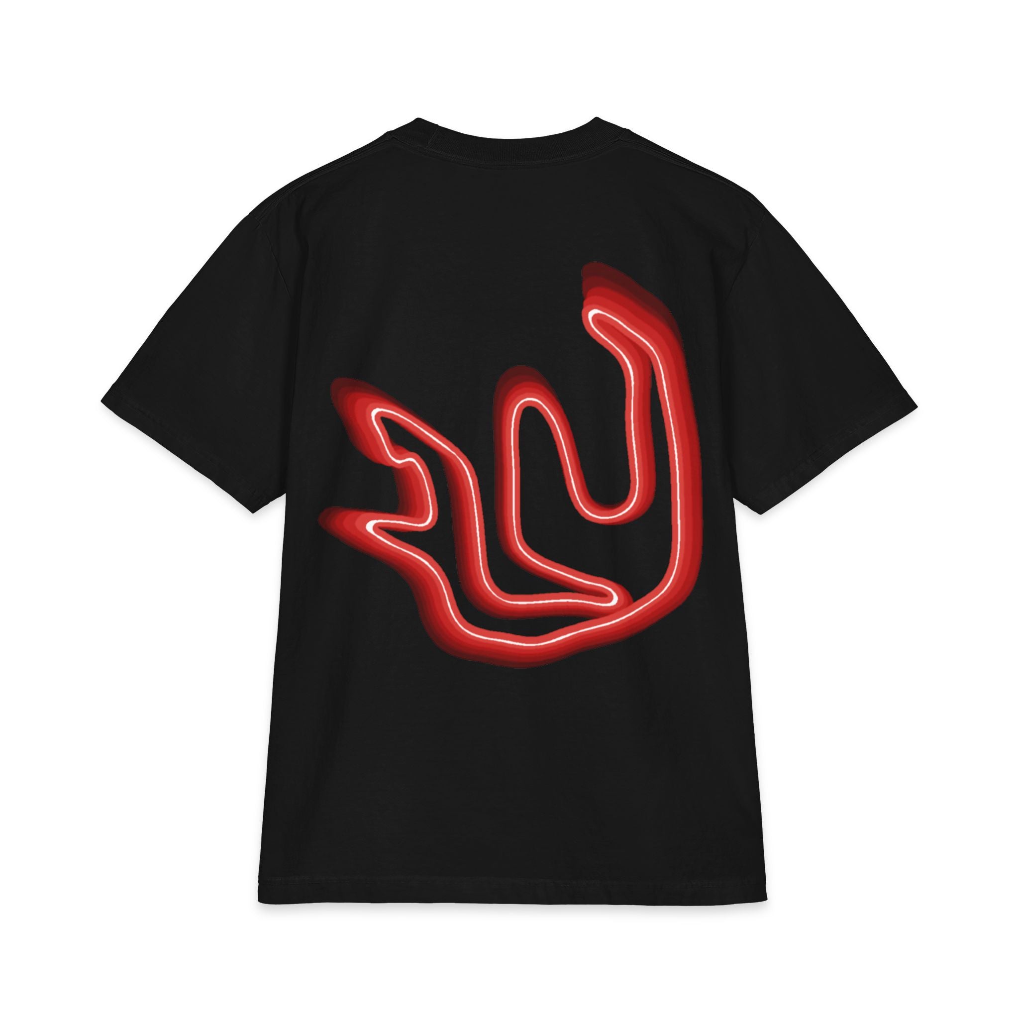 FULY RED NEON BIG LOGO heavyweight cotton
