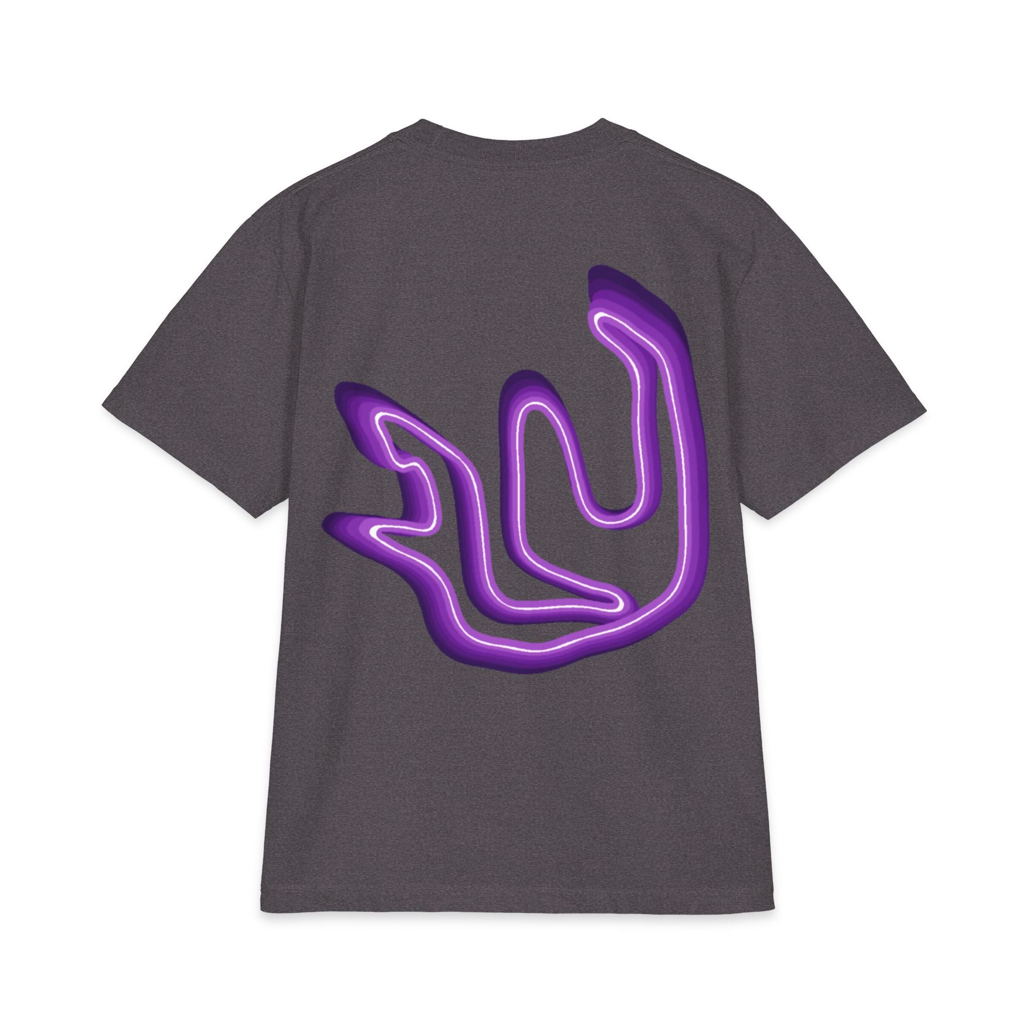 FULY PURPLE NEON BIG LOGO heavyweight cotton