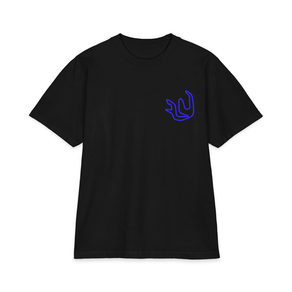 FULY BLUE NEON BIG LOGO heavyweight cotton