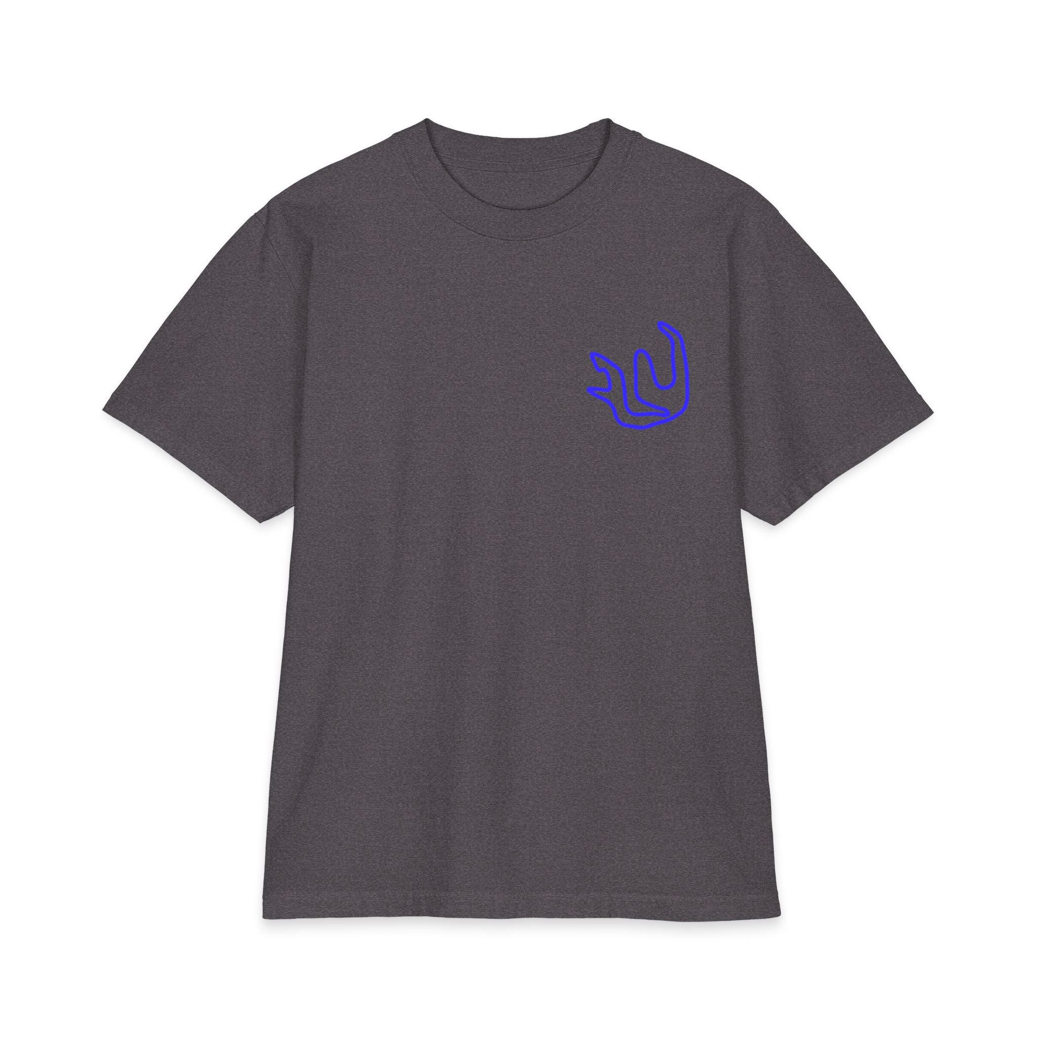 FULY BLUE NEON BIG LOGO heavyweight cotton
