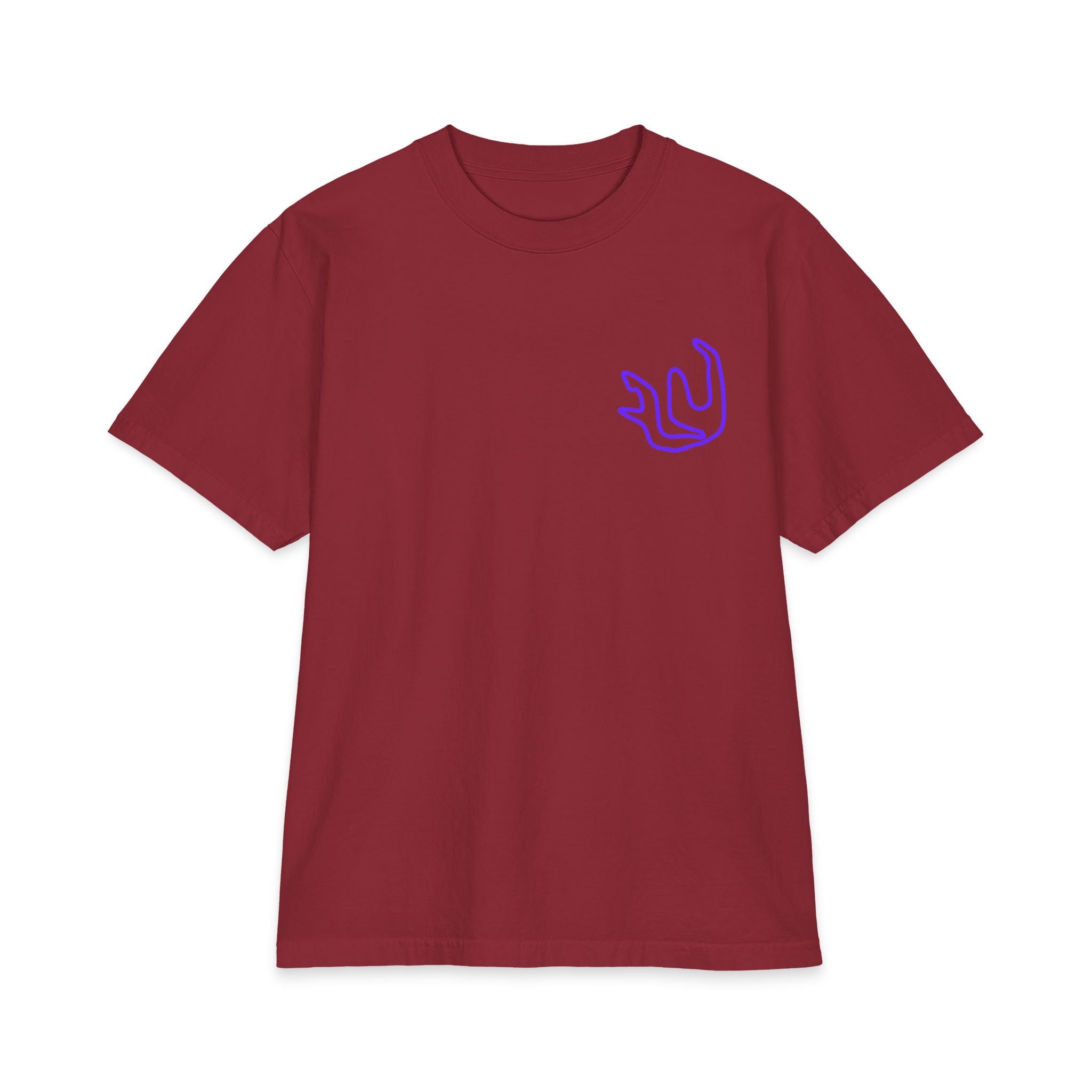 FULY PURPLE NEON BIG LOGO heavyweight cotton