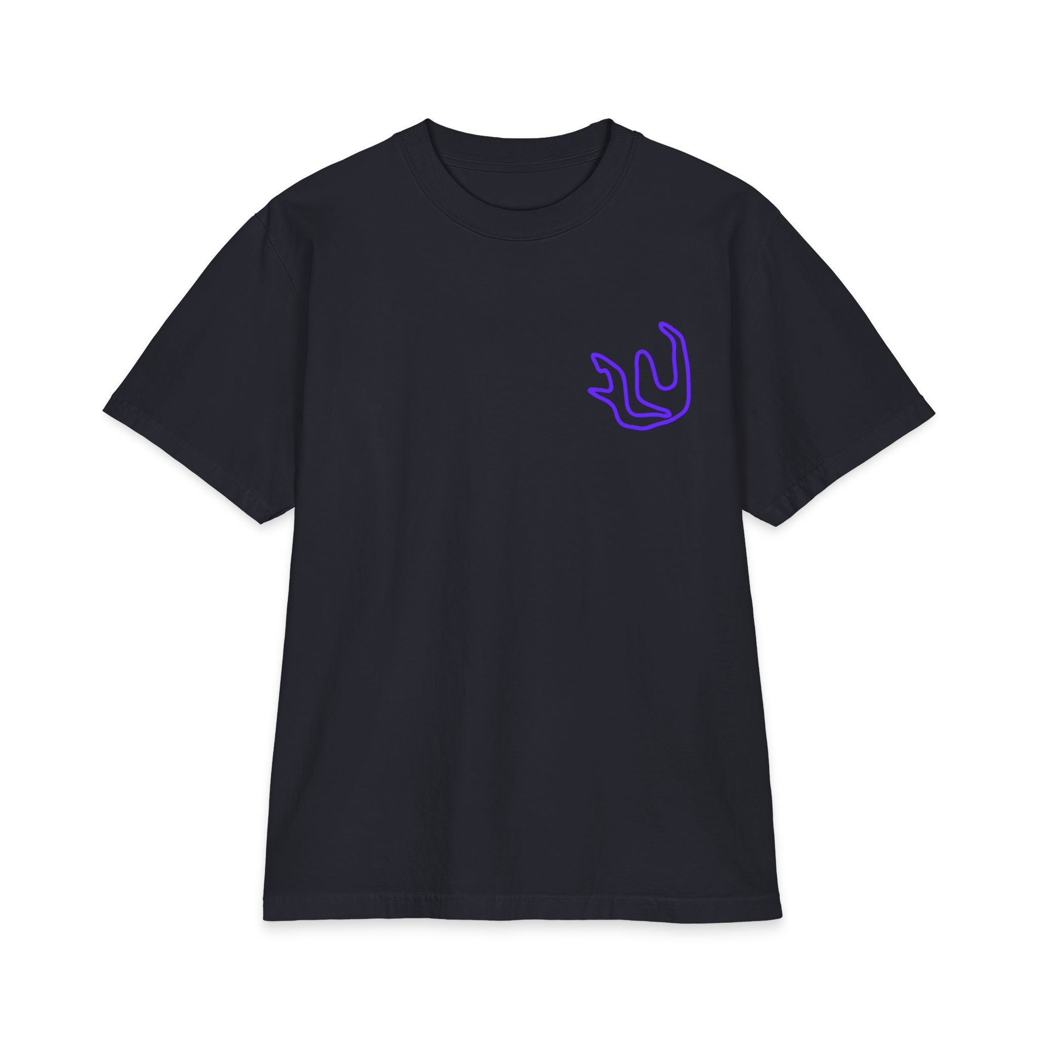 FULY PURPLE NEON BIG LOGO heavyweight cotton