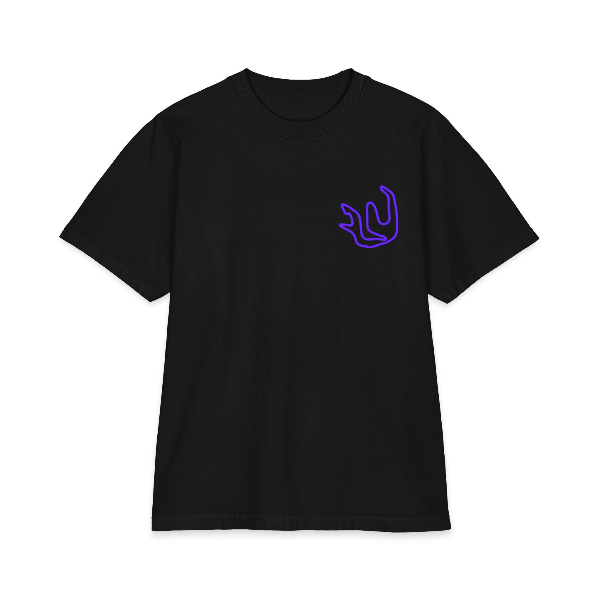 FULY PURPLE NEON BIG LOGO heavyweight cotton