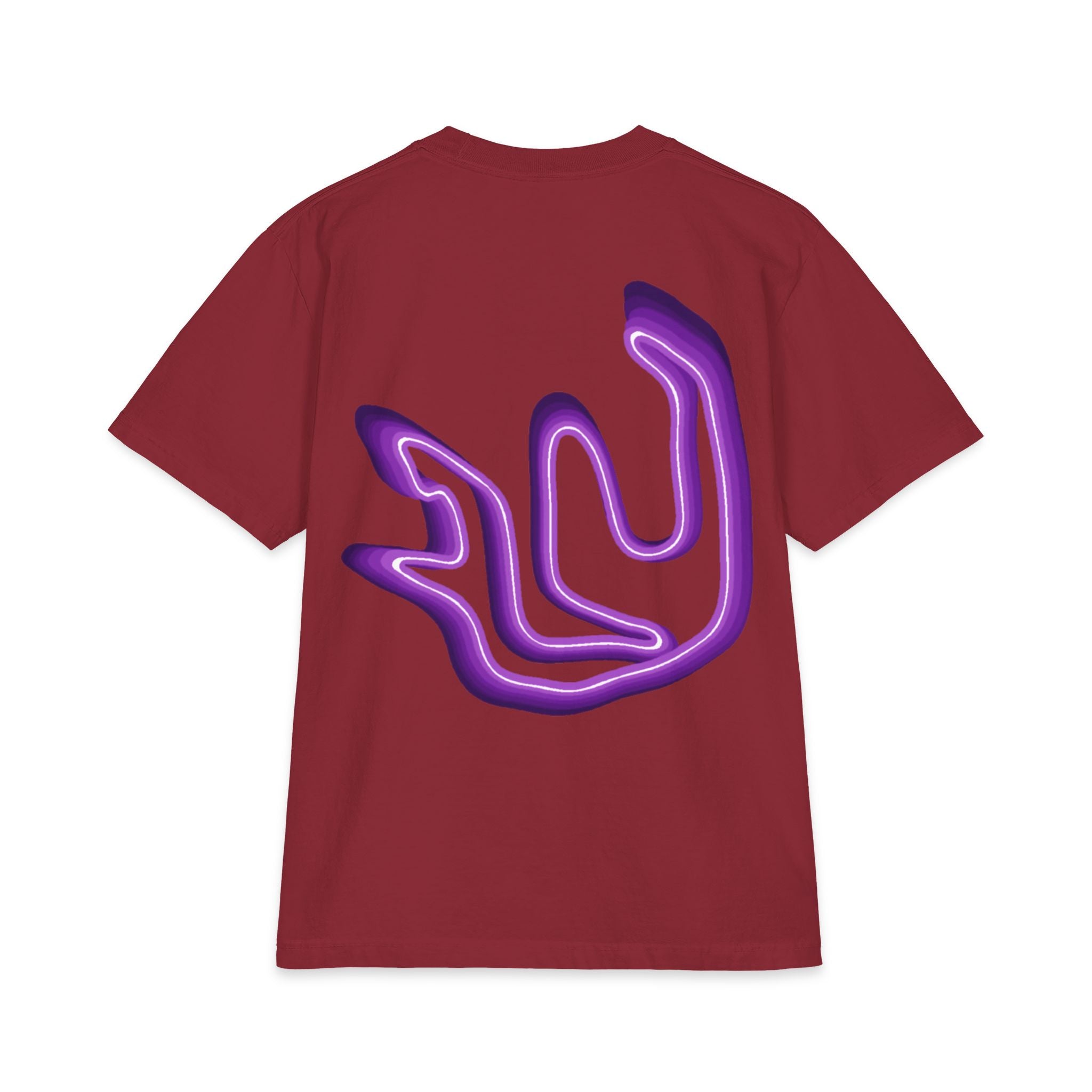 FULY PURPLE NEON BIG LOGO heavyweight cotton