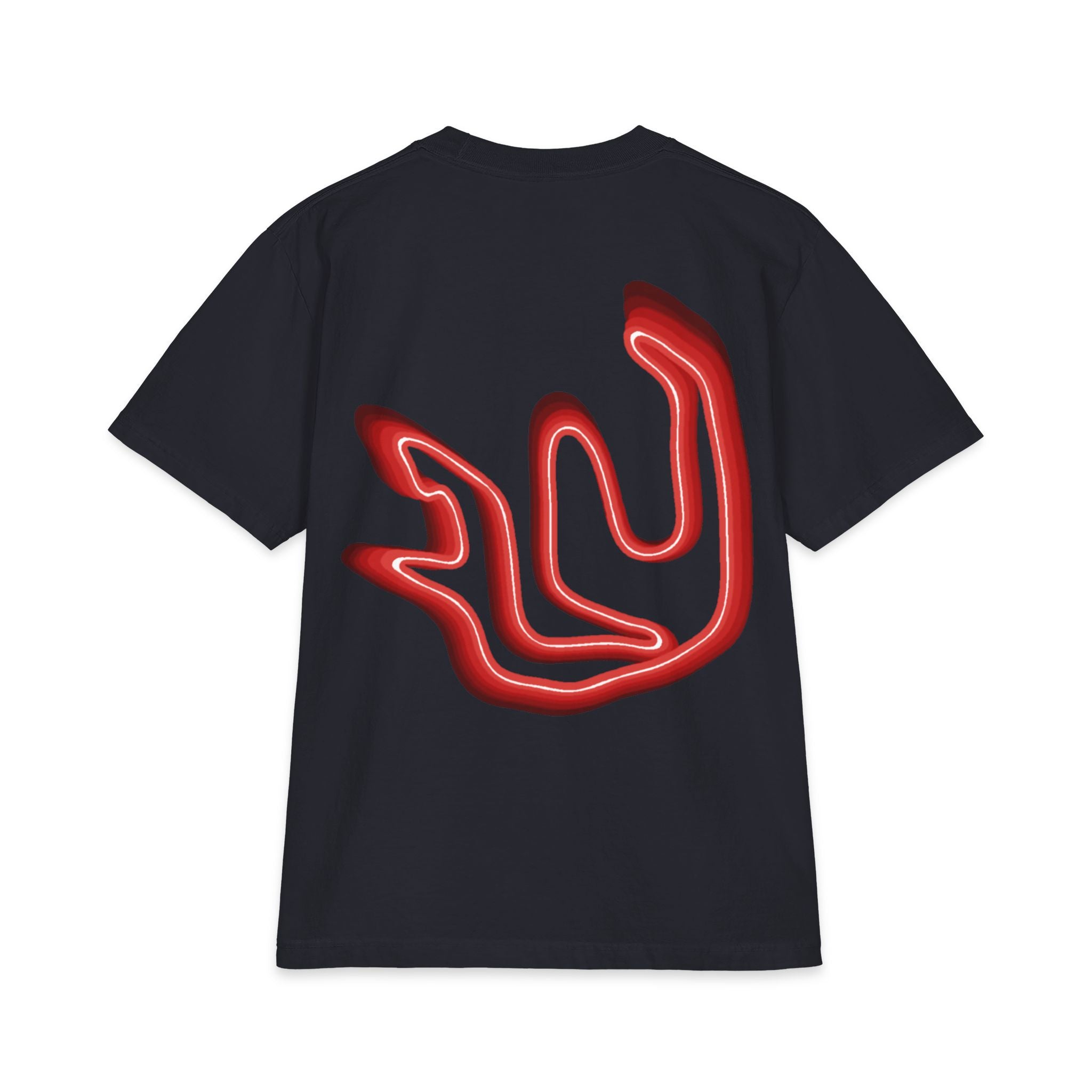 FULY RED NEON BIG LOGO heavyweight cotton