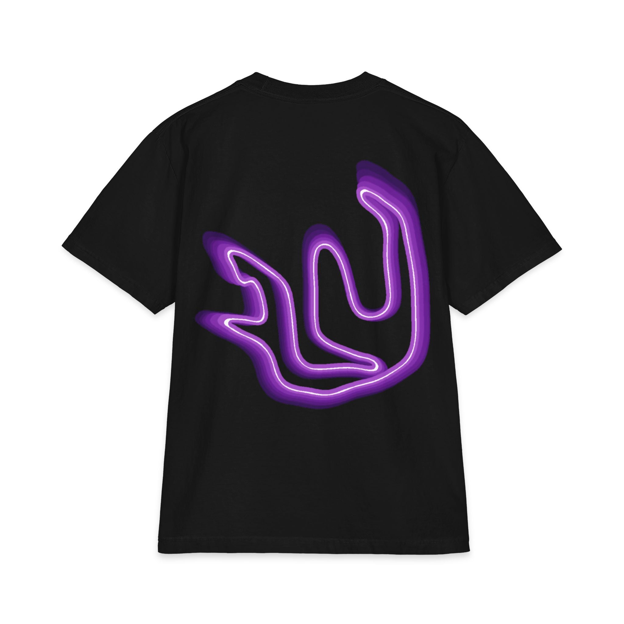 FULY PURPLE NEON BIG LOGO heavyweight cotton