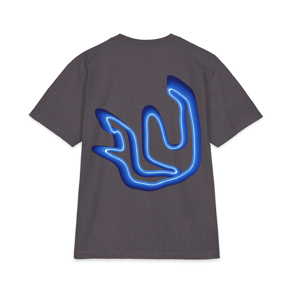 FULY BLUE NEON BIG LOGO heavyweight cotton
